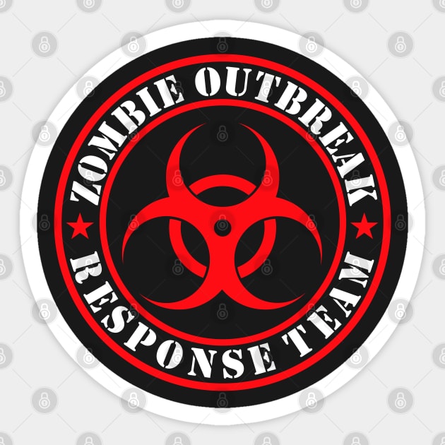 Zombie Response Team Sticker by machmigo